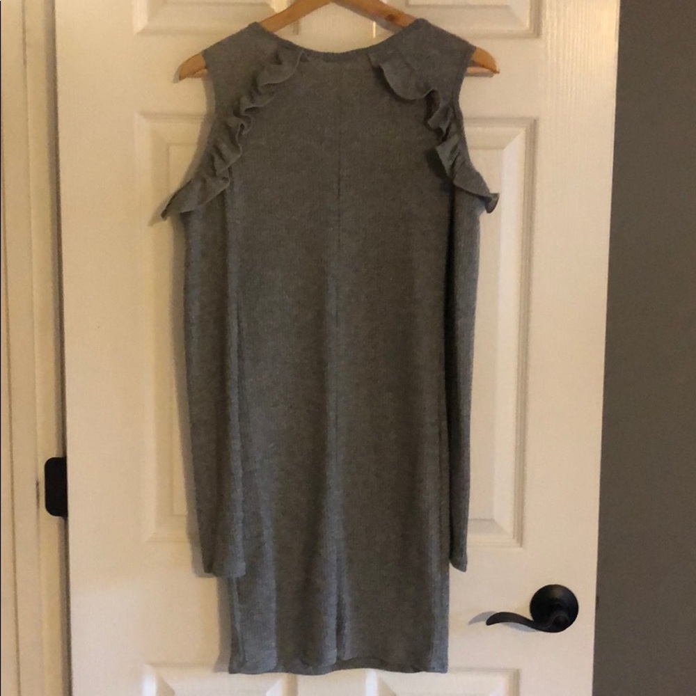 Cold Shoulder Ruffle Dress - Picture 6 of 6